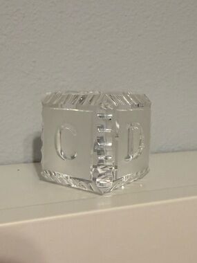 Waterford Crystal Baby Letter Block